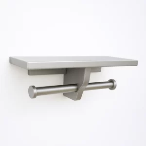 Porte papier toilette double – Argenté