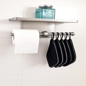 Porte papier toilette double – Argenté