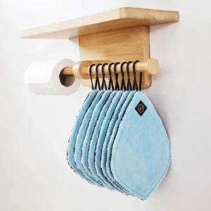 Papier toilette lavable Lafeuille – 5 pièces – Bleu Céleste
