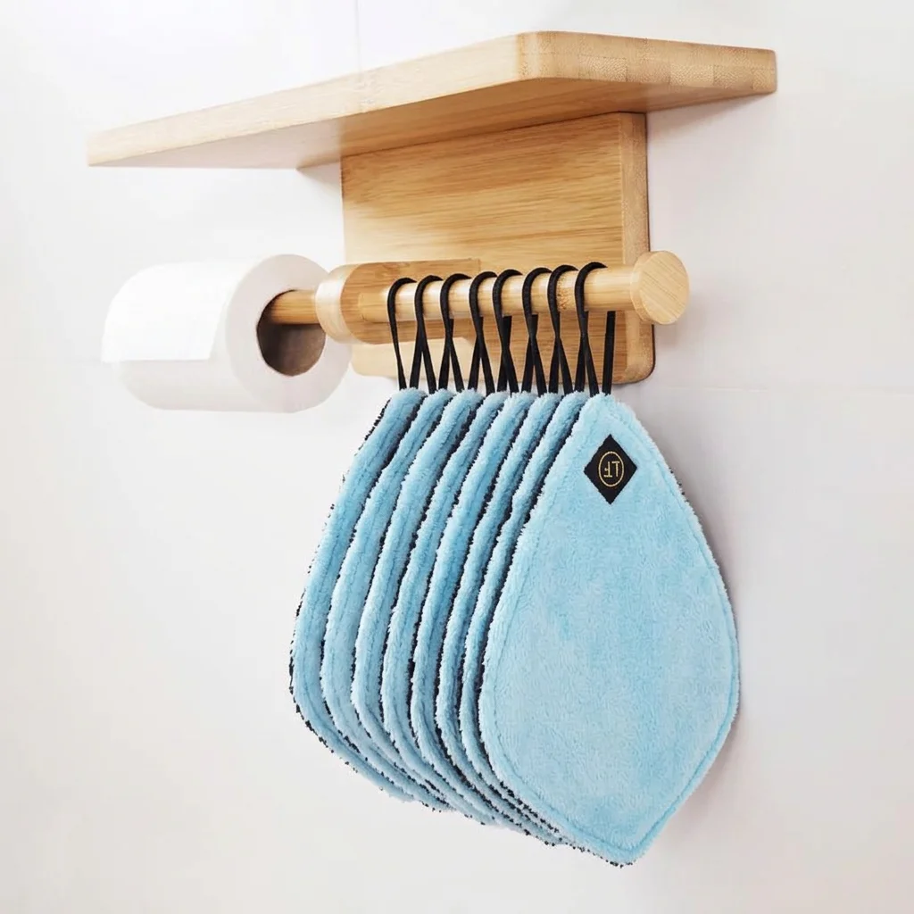 Papier toilette lavable Lafeuille - 5 pièces - Bleu Céleste